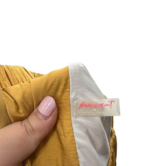 Free People The Way Home Shorts Varsity Gold Yellow Size Medium - Picture 6 of 9